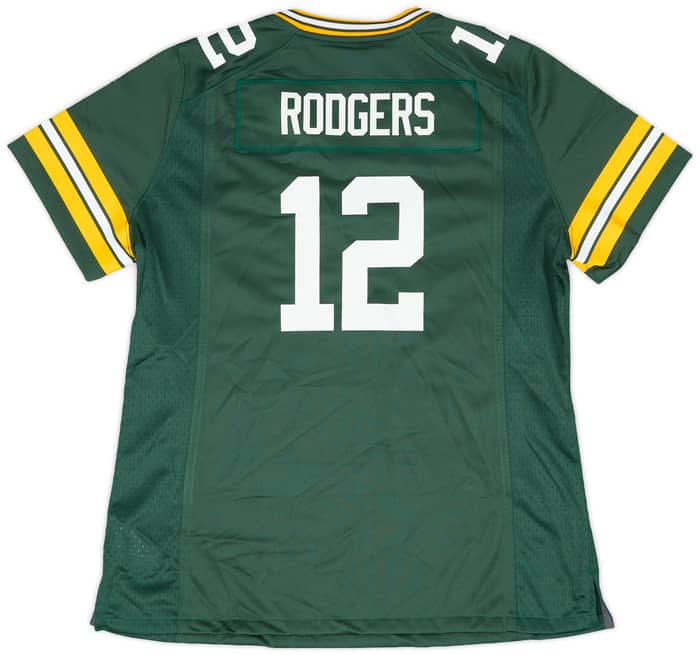 2012-22 Green Bay Packers Rodgers #12 Nike Game Home Womens Jersey (L)