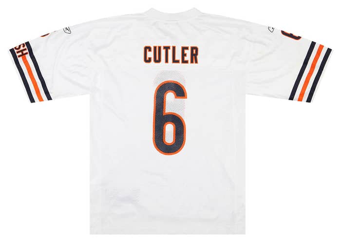 2009 Chicago Bears Cutler #6 Reebok On Field Jersey (Away) L