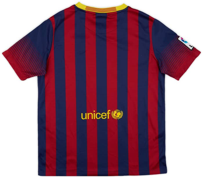 2013-14 Barcelona Home Shirt - 9/10 - (XL.Boys)