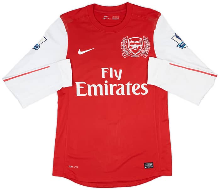 2011-12 Arsenal Match Issue Home L/S Shirt Vermaelen #5