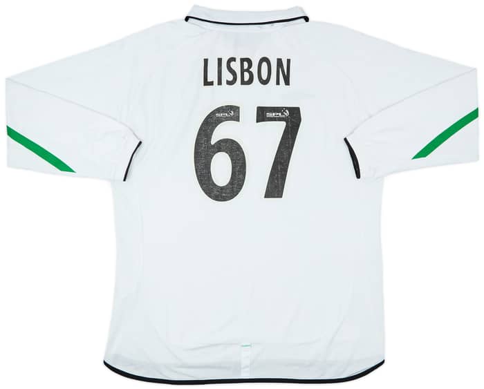 2001-02 Celtic Away L/S Shirt Lisbon #67 - 5/10 - (XXL)