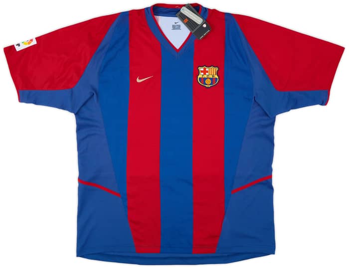 2002-03 Barcelona Home Shirt Xavi #6 (XL)