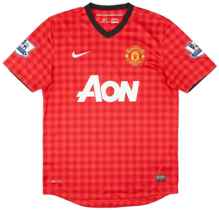 2012-13 Manchester United Home Shirt Powell #25 - 9/10 - (M)