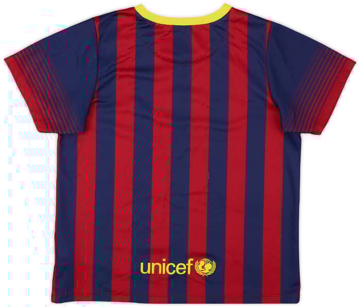 2013-14 Barcelona Home Shirt - 8/10 - (7-8 Years)