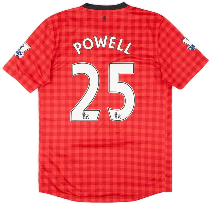 2012-13 Manchester United Home Shirt Powell #25 - 9/10 - (M)