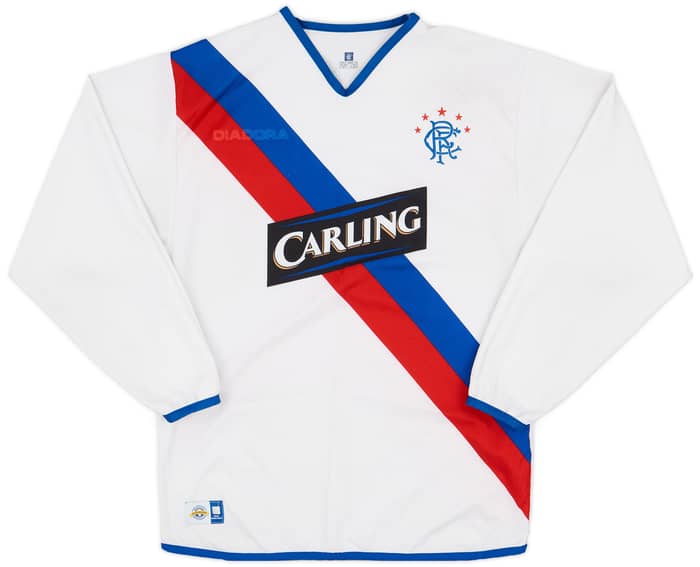 2004-05 Rangers Away L/S Shirt Russell #40 - 4/10 - (M)