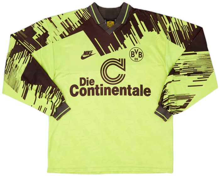 1993-94 Borussia Dortmund Home L/S Shirt - 6/10 - (L)