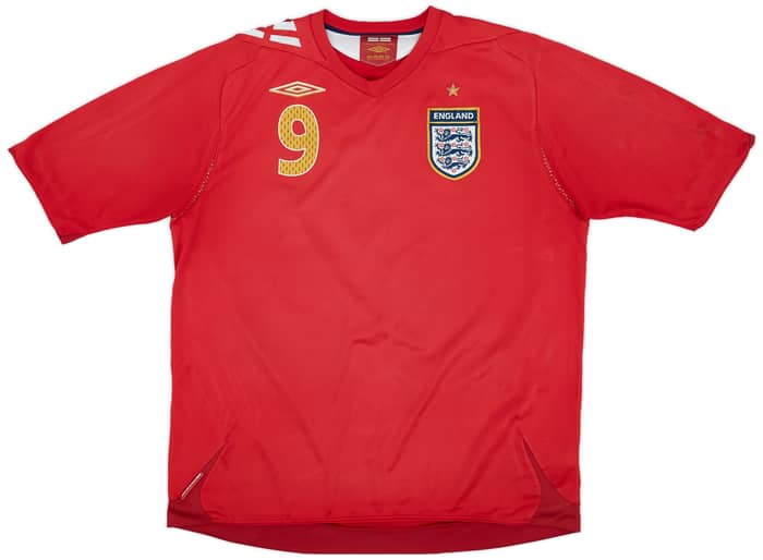 2006-08 England Away Shirt Rooney #9 - 5/10 - (XL)
