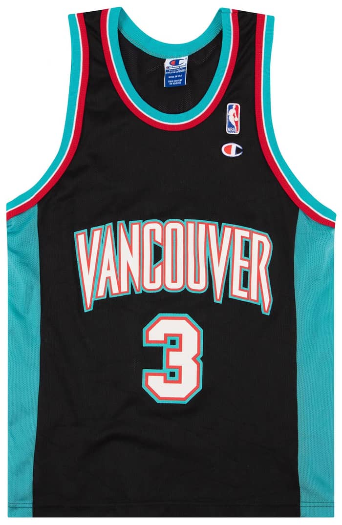 1997-00 Vancouver Grizzlies Abdur-Rahim #3 Champion Jersey (Alternate) S