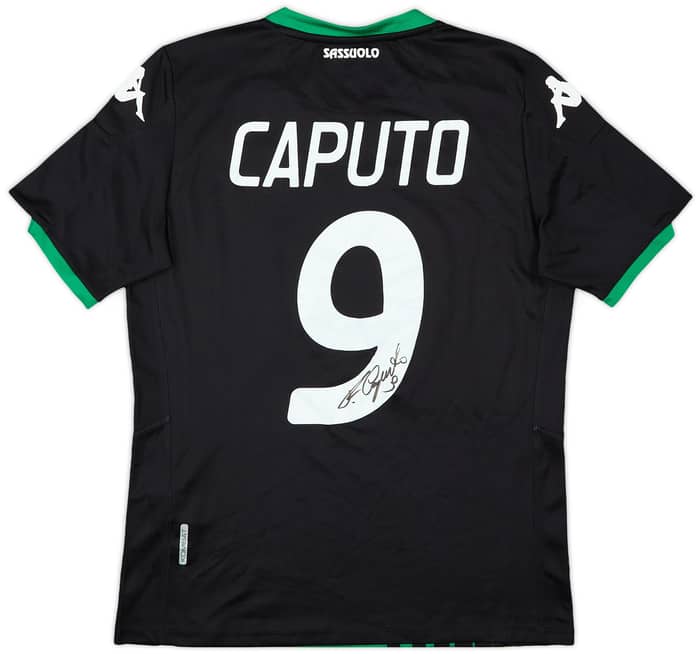 2019-20 Sassuolo Signed Home Shirt Caputo #9 - 8/10 - (L)