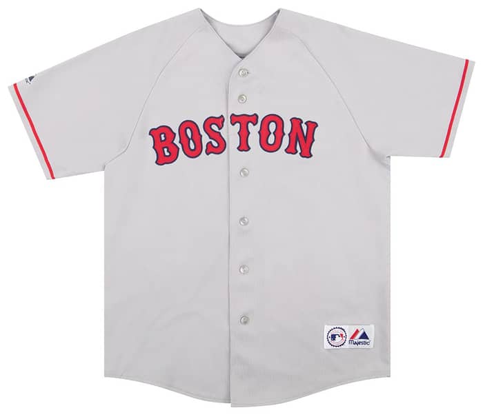2005-08 Boston Red Sox Varitek #33 Majestic Jersey (Away) L