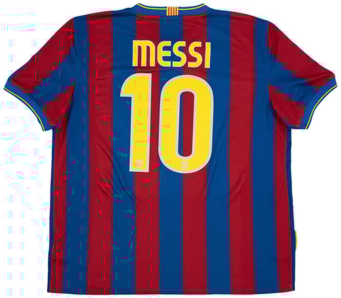 2009-10 Barcelona Home Shirt Messi #10 - 7/10 - (XL)
