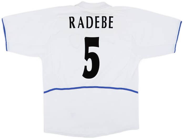 2002-03 Leeds United Home Shirt Radebe #5 - 6/10 - (L)