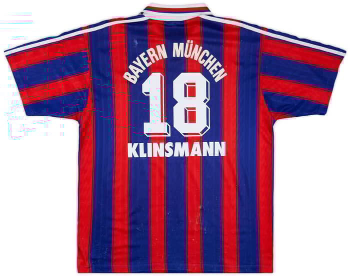 1995-97 Bayern Munich Home Shirt Klinsmann #18 - 5/10 - (L)