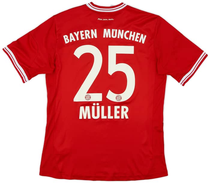 2013-14 Bayern Munich Home Shirt Muller #25 - 6/10 - (XL.Boys)