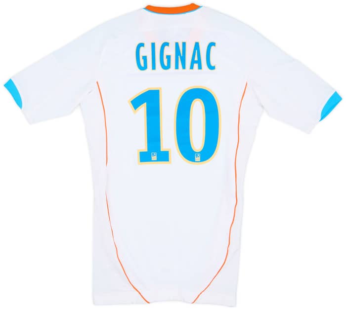 2012-13 Olympique Marseille Player Issue TechFit Home Shirt Gignac #9 (S)