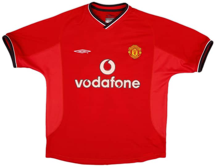 2000-02 Manchester United Home Shirt Solskjaer #20 - 6/10 - (Y)