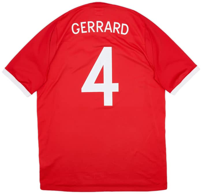 2010-11 England Away Shirt Gerrard #4 - 7/10 - (L)