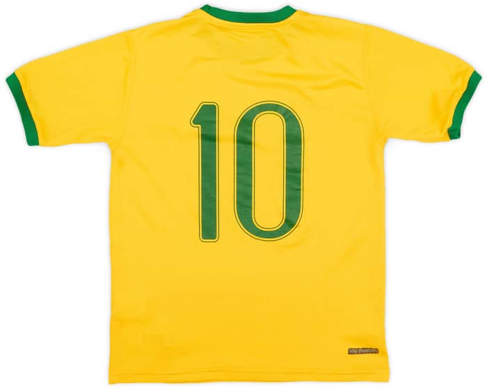 2006-08 Brazil Home Shirt #10 - 6/10 - (6-7 years)