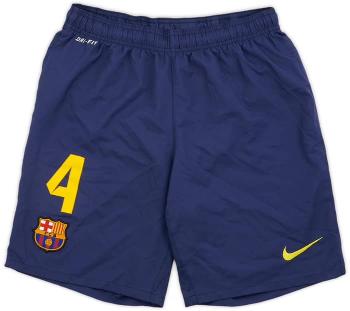 2013-14 Barcelona Home Shorts #4 (Fabregas) - 9/10 - (M)