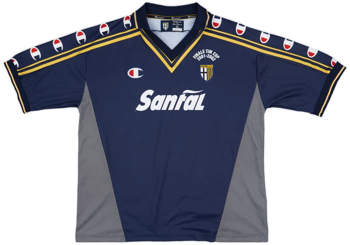 2001-02 Parma 'Signed' Finale TIM Cup Third Shirt - 8/10 - (XL)