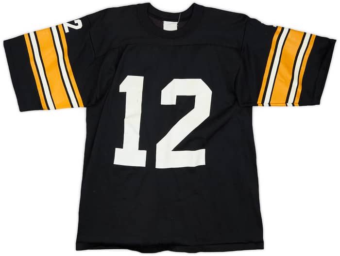 1980-83 Pittsburgh Steelers Bradshaw #12 Rawlings Home Jersey - 6/10 - (S)