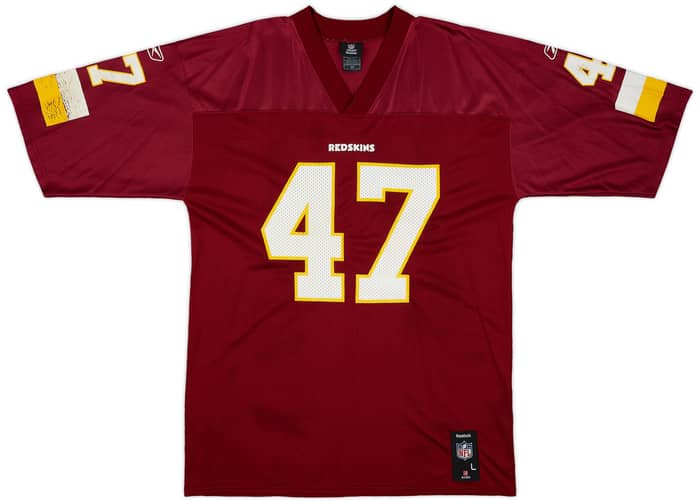 2008-11 Wasington Redskins Cooley #47 Reebok Replica Home Jersey - 6/10 - (L)