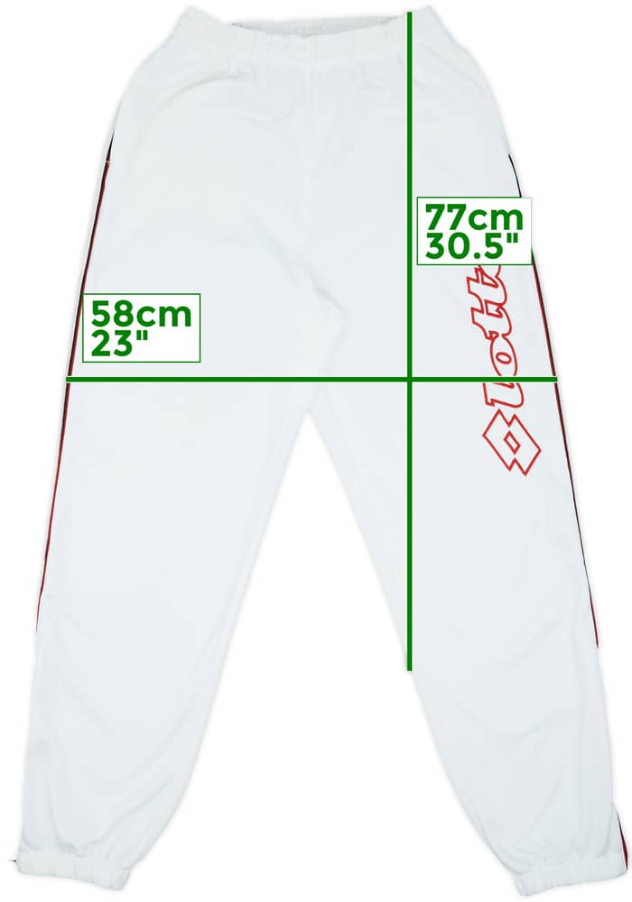 1997-98 AC Milan Lotto Track Pants/Bottoms - 8/10 - (M)
