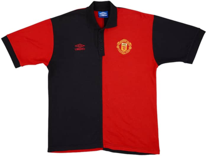 1994-96 Manchester United Umbro Polo Shirt - 8/10 - (L)
