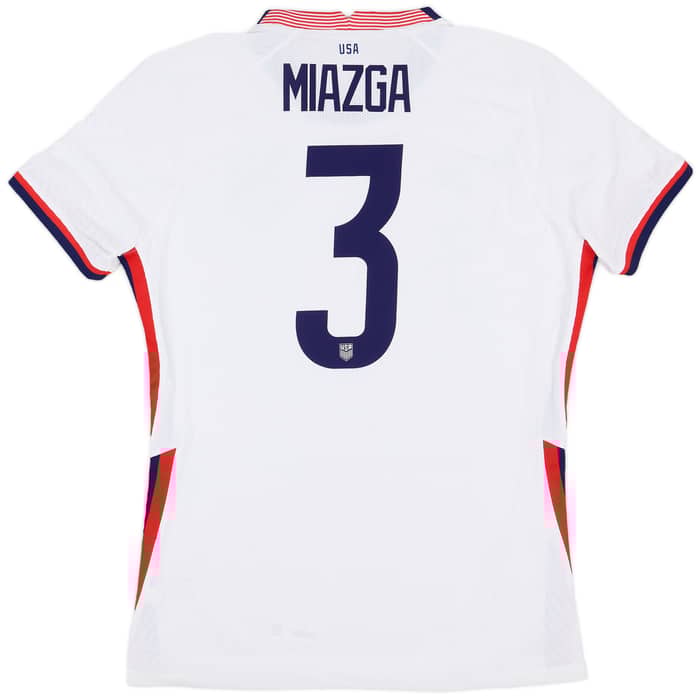 2020-21 USA Player Issue Vaporknit Home Shirt Miazga #3 - 8/10 - (L)