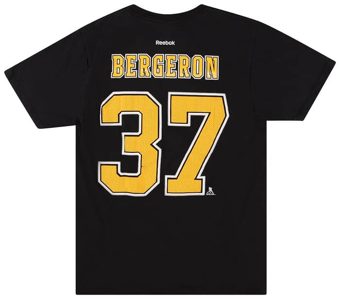 2014-15 Boston Bruins Bergeron #37 Reebok Tee L