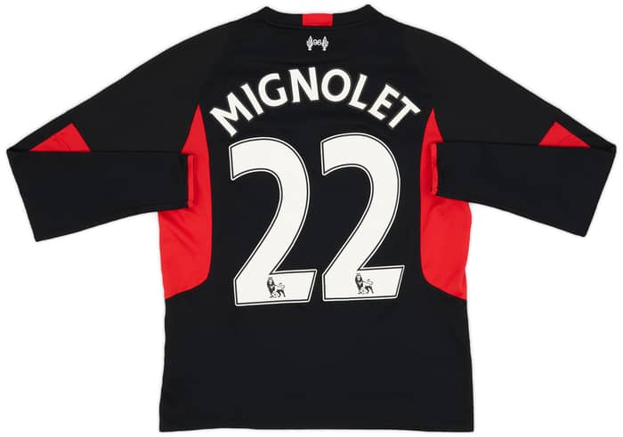 2015-16 Liverpool GK Shirt Mignolet #22 - 7/10 - (XL.Boys)