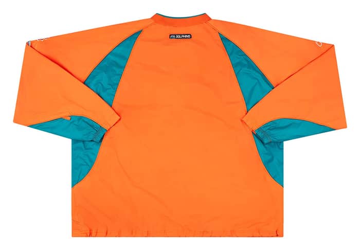 2002-04 Miami Dolphins Reebok Pullover Windbreaker Jacket XXL