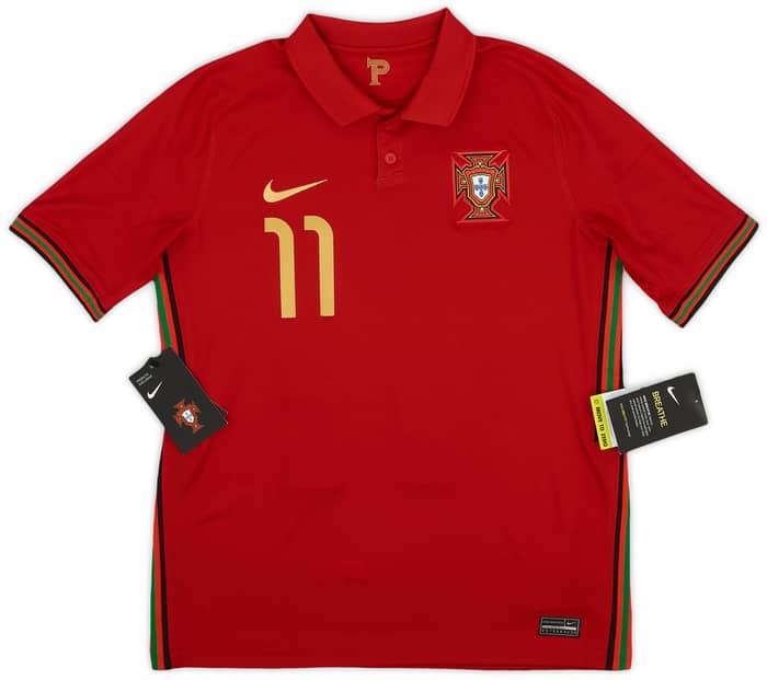 2020-21 Portugal Home Shirt B.Fernandes #11 (XL.Boys)