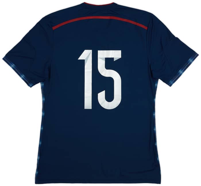 2014-15 Scotland Player Issue Home Shirt #15 - 8/10 - (L)