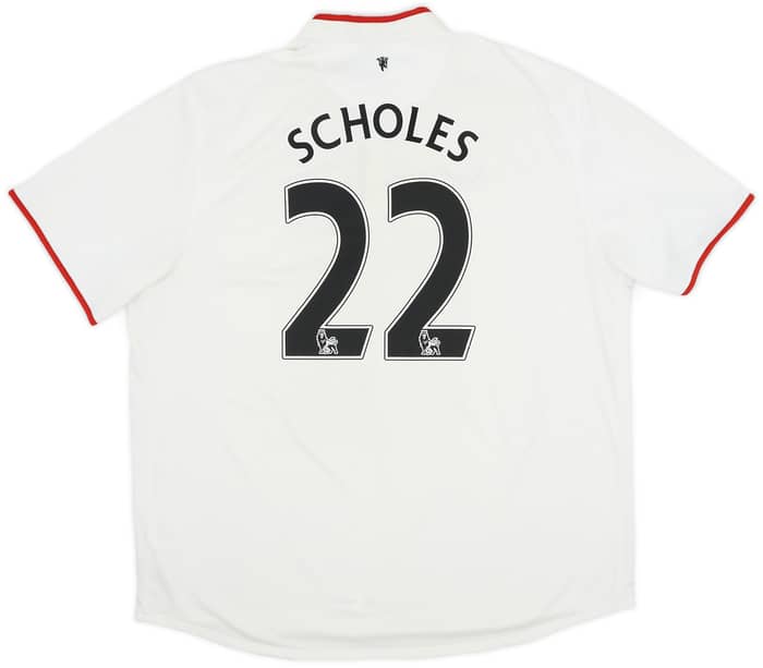 2012-14 Manchester United Away Shirt Scholes #22 - 7/10 - (XXL)
