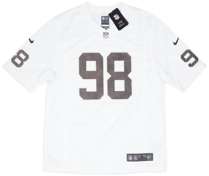 2020-24 Las Vegas Raiders Crosby #98 Nike Game Away Jersey (L)