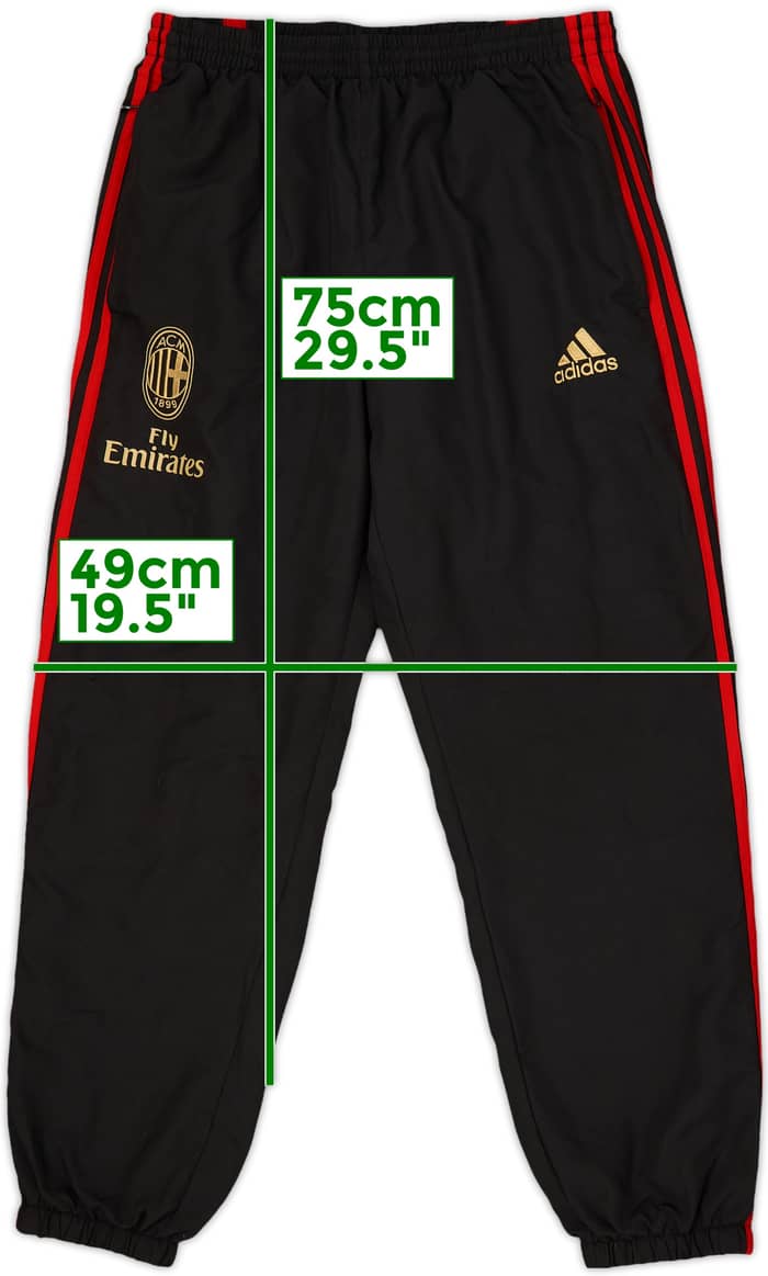 2011-12 AC Milan adidas Track Pants/Bottoms - 9/10 - (L)