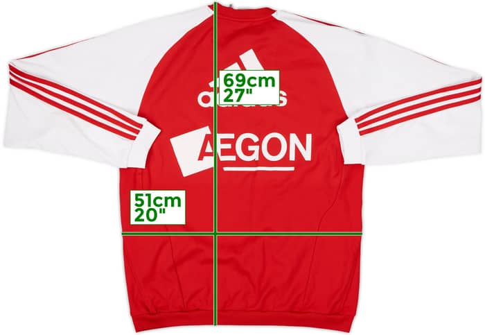 2010-11 Ajax adidas Sweat Top - 5/10 - (M/L)