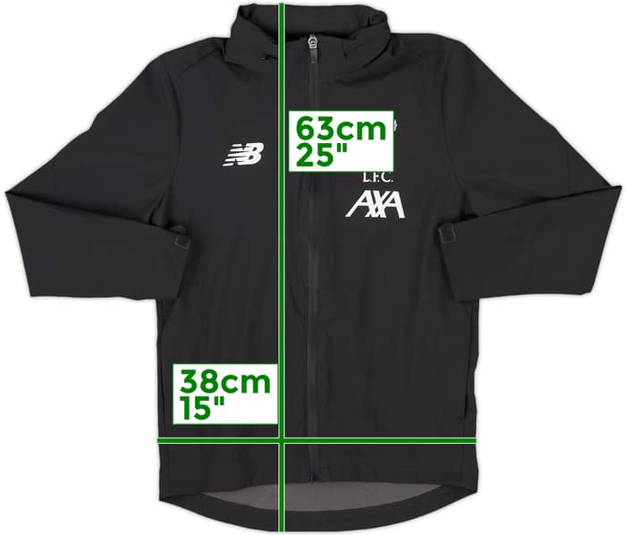 2019-20 Liverpool New Balance Hooded Rain Jacket - 9/10 - (M.Boys)
