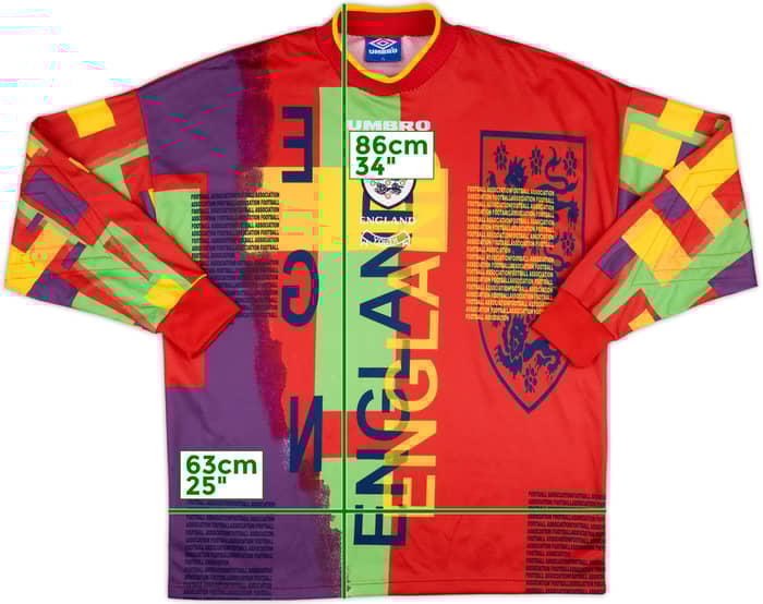 1995-96 England Youth Match Issue GK Shirt #1