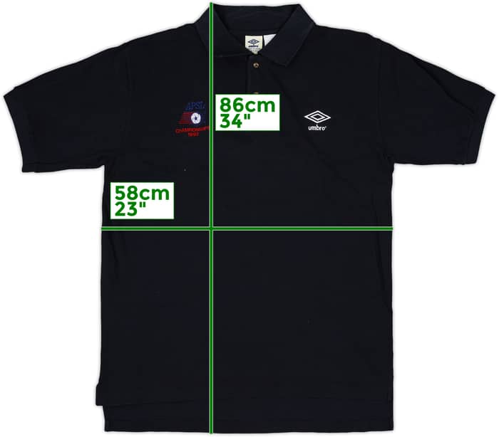 1992-93 Umbro Template Shirt - 9/10 - (XL)