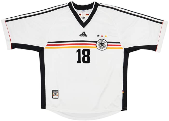 1998-00 Germany Home Shirt Klinsmann #18 - 8/10 - (XL)