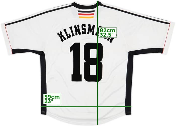 1998-00 Germany Home Shirt Klinsmann #18 - 8/10 - (XL)