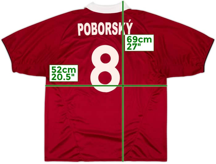 2003-04 Sparta Prague Home Shirt Poborsky #8 - 7/10 - (XL)