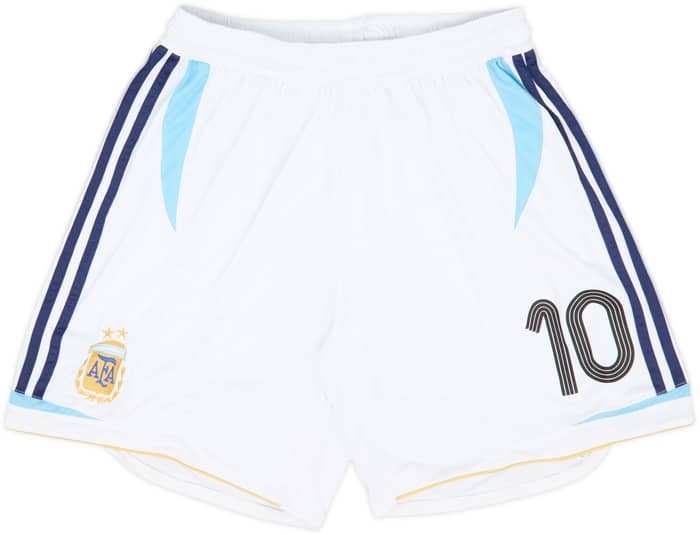 2006-07 Argentina Player Issue Away Shorts #10 - 5/10 - (XL)