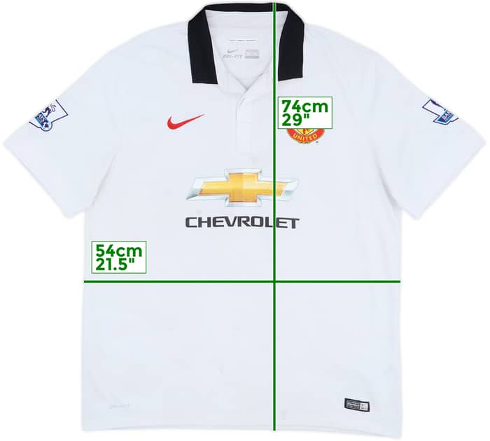 2014-15 Manchester United Away Shirt - 4/10 - (XL)