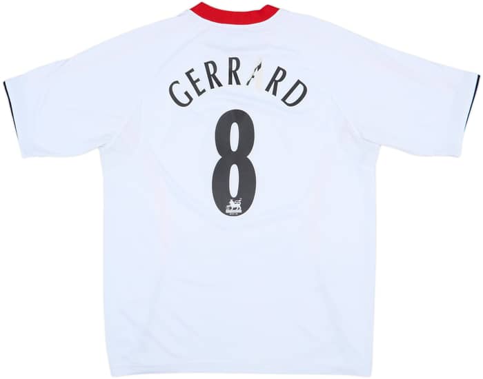2005-06 Liverpool Away Shirt Gerrard #8 - 4/10 - (L)