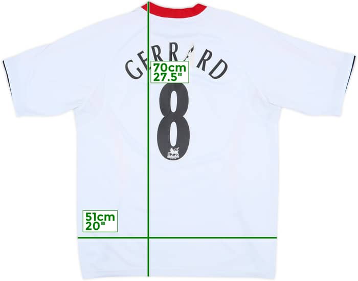 2005-06 Liverpool Away Shirt Gerrard #8 - 4/10 - (L)