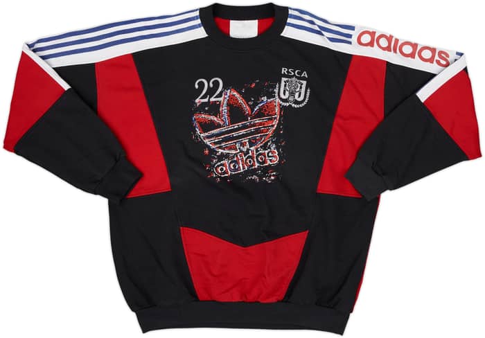 1990s Anderlecht Player Issue adidas Sweat Top #22 - 6/10 - (M)